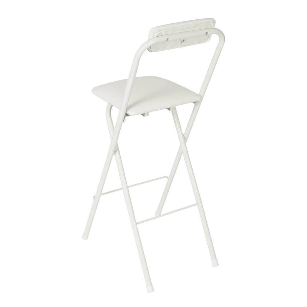 Foldable Bar Chair, Tall Folding Chair, Portable Folding Stool