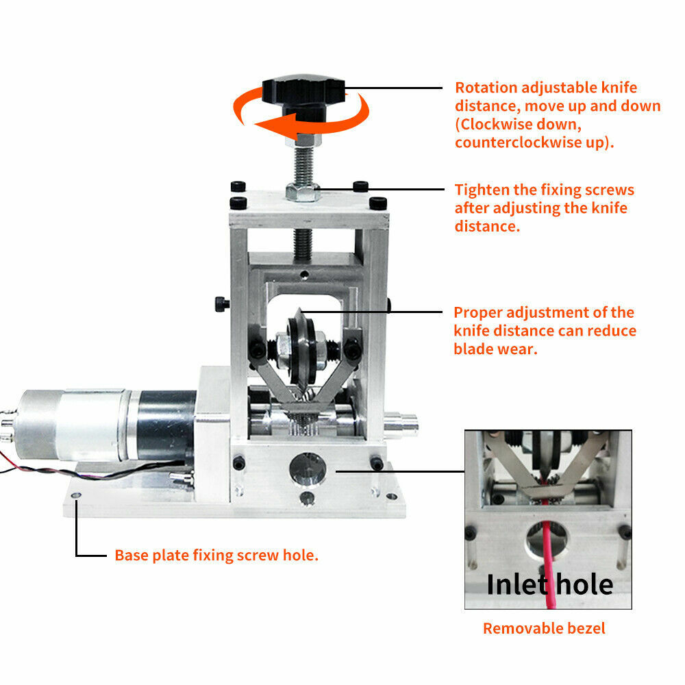 Electric Semi-auto Wire Stripping Machine Manual Cable Stripper Copper Recycling