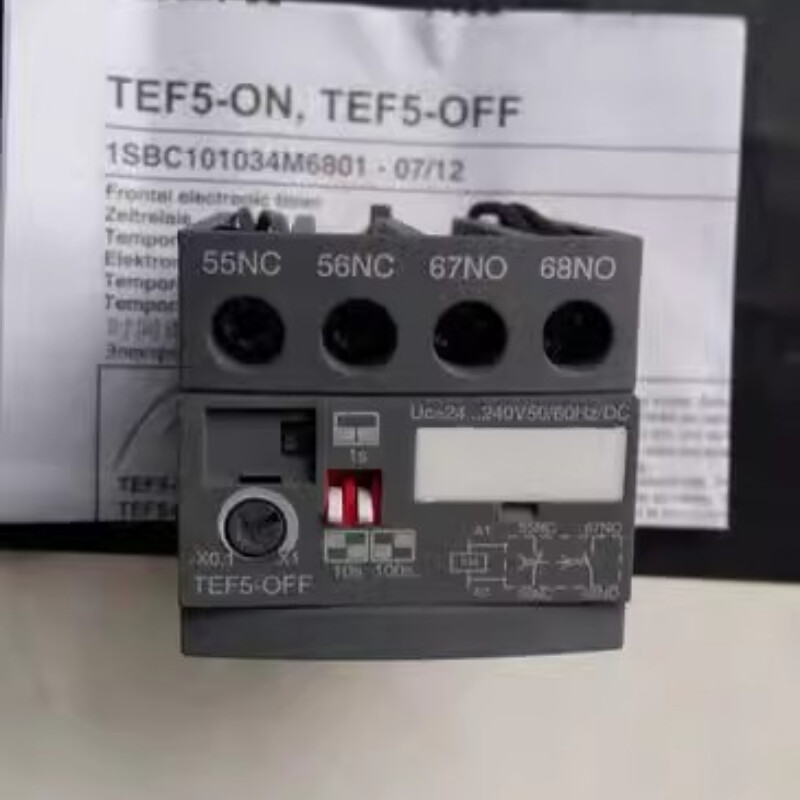 ABB electrifying delay head TEF5-OFF contactor timer module time delay relay