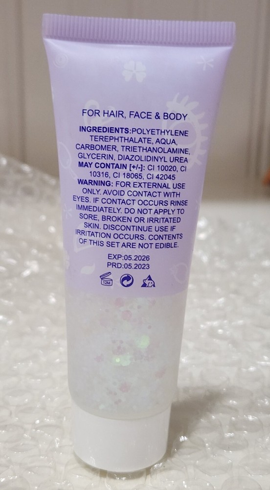 MEICOLY Clear White Body Glitter
