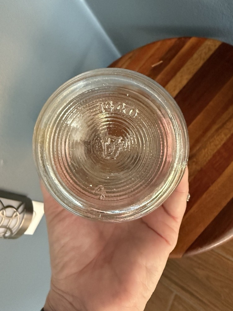 Texize Glass Bottle Embossed Ringed