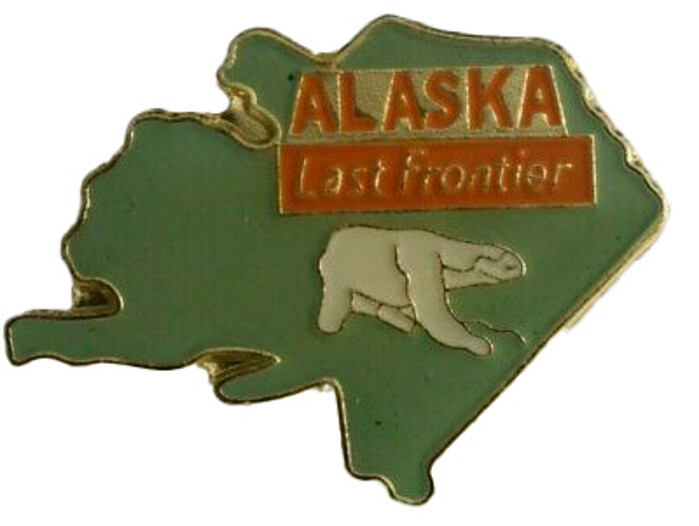ALASKA STATE LAPEL PIN NEW
