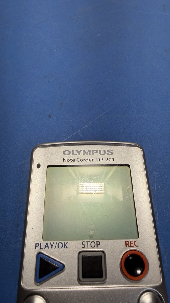 Olympus Note Corder DP-201 Digital Voice & Record Playback Tested/Working