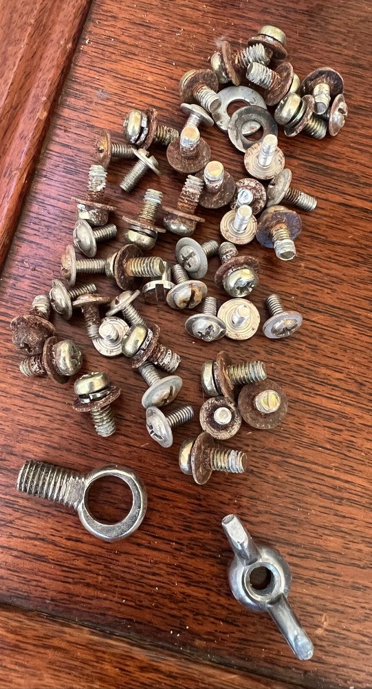 ASSORTED MUSICAL DRUM KIT CHROME PLATED PARTS