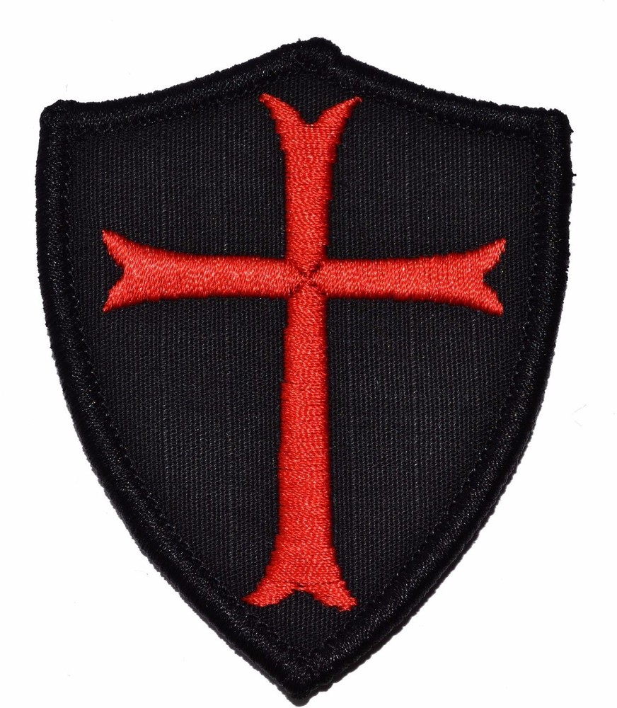 Knights Templar - Shield Style Patch 3x2.5