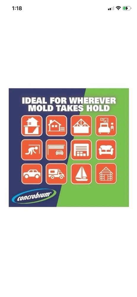 Concrobium Mold Control Liquid Unscented 1 Gallon EPA Registered Biodegradable