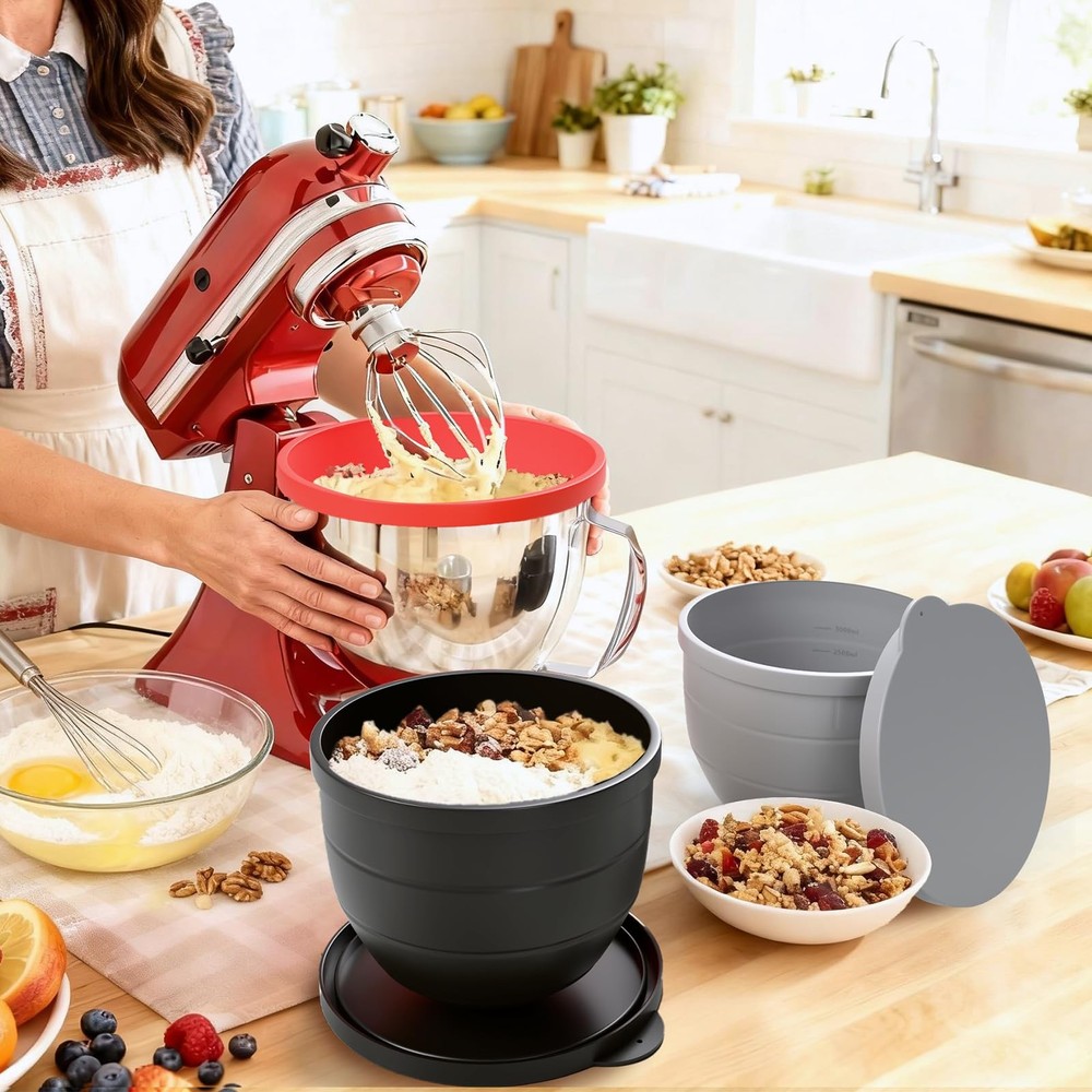 5QT Silicone Liners Compatible with KitchenAid 5QT Stand Mixers Liner Replace...