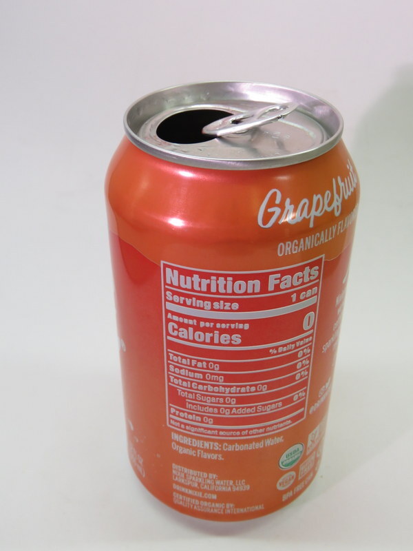 Craft BEER Empty Can ~ NIXIE Graprfruit Organically Flavored Sparkling Water