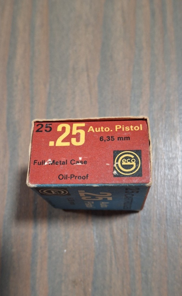 Vintage .25 Ammo Box