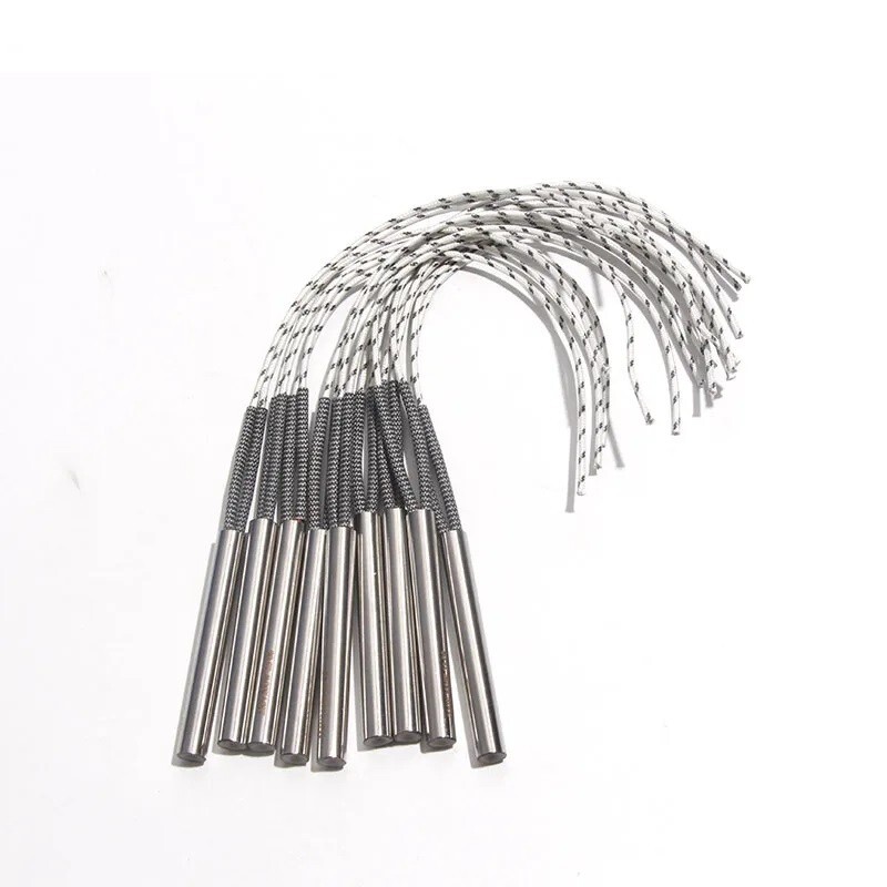 5PCS Cartridge Heater Rod 100-250W 110V/220V Steel 10x30-80mm Single End Tools