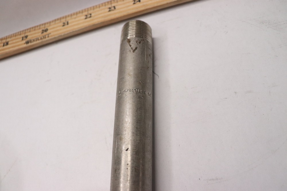 Threaded Pipe Nipple Black Sch 40 3/4" x 6" NPT 5P677