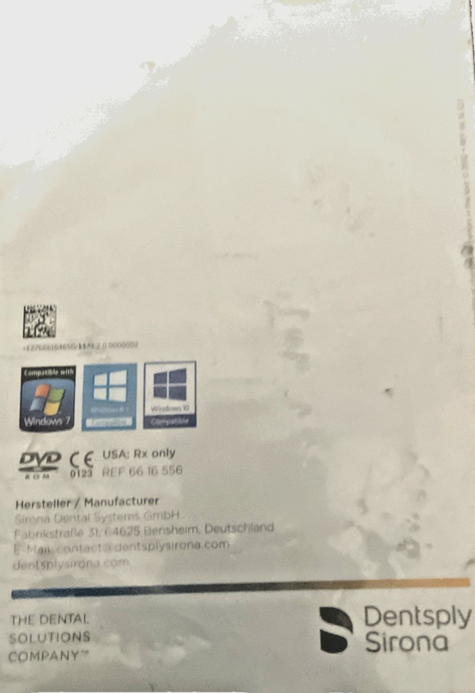 Sidexis 4 Dentsply Sirona Software Disc