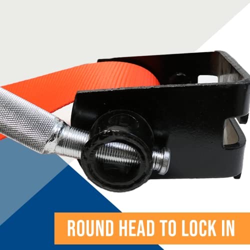 Chrome Combination Winch Bar with Rounded Head, Steel Bar Non-Slip Grip,