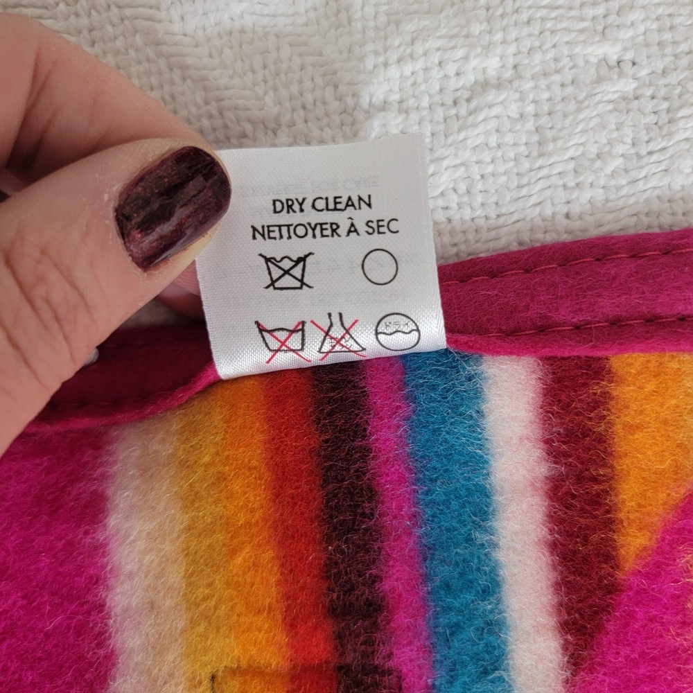 Pendleton NWT Beaver State Wool Cherry Muchacho Robe Crib Blanket Personalized