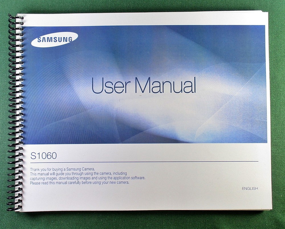 Samsung S1060 User's Manual: 94 Pages & Protective Covers
