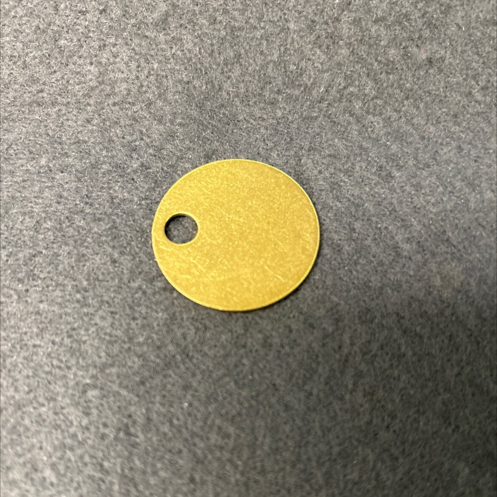 (5 Pack) 1-1/4 inch Key Tag Solid Brass