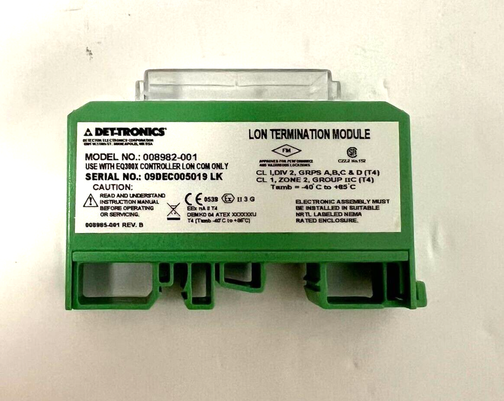 Det-Tronics LON Termination Module 008986-001 for EQ300X Controller LON COM