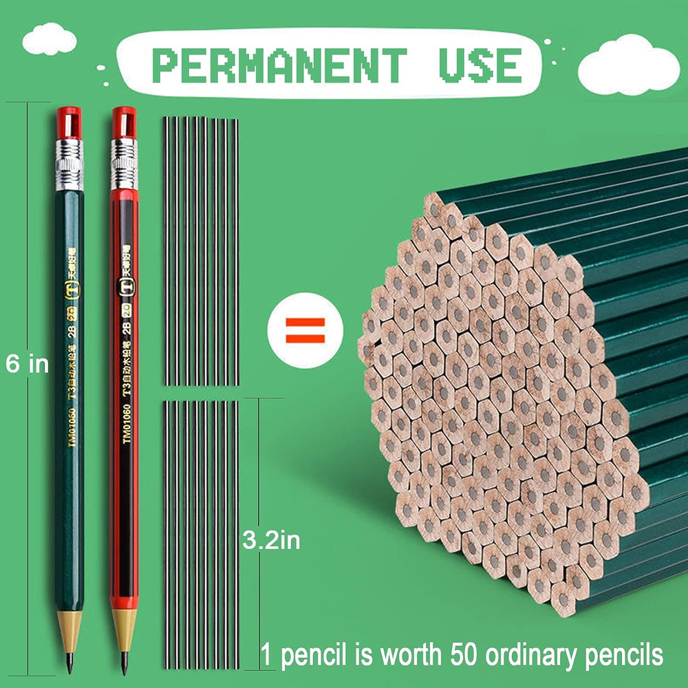 85 Pcs Solid Carpenter Pencil Set Includes 5 Construction Pencils Deep Hole Wood