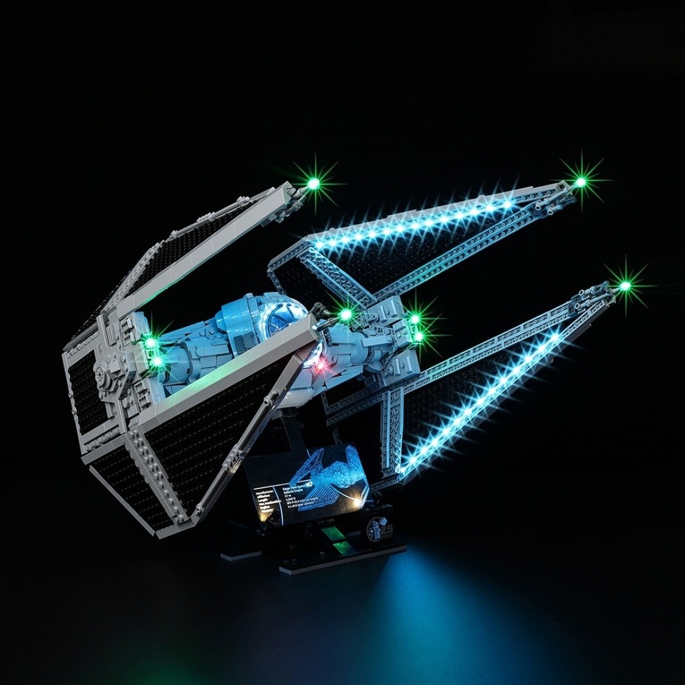 LED Light Kit for TIE Interceptor - Compatible with LEGO® 75382 Remote Version
