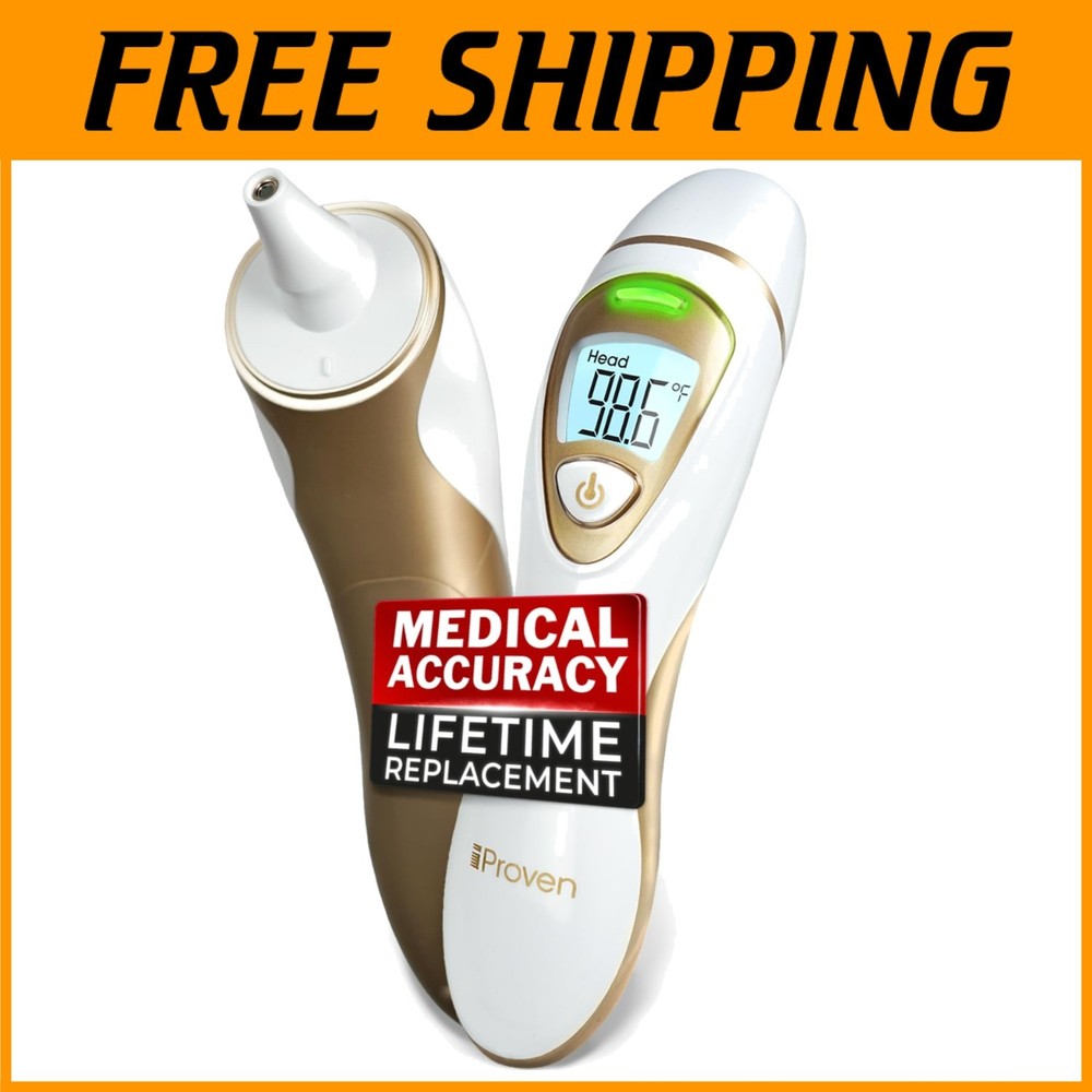 Quiet Vibration Ear Forehead Thermometer