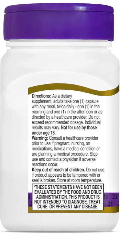 21st Century DHEA 25 mg Capsules, 90 Count