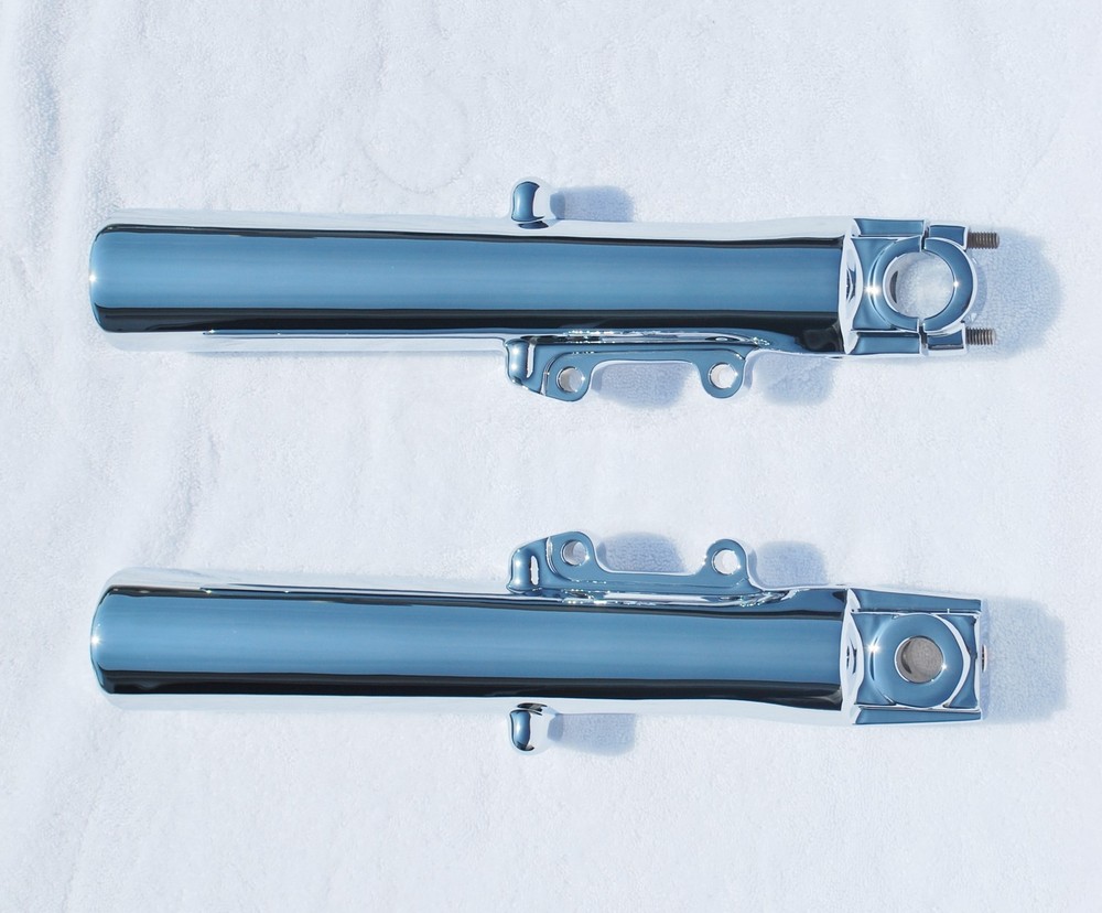 Harley Road King Custom FLHRS 2000-2013 Chrome Lower Slider Fork Legs Exchange