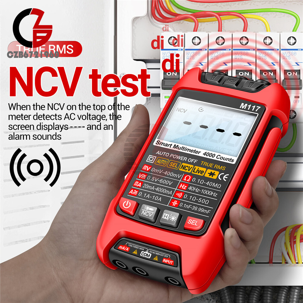 ANENG M117 Digital Multimeter NCV AC/DC Voltmeter Current 4000 Count True RMS