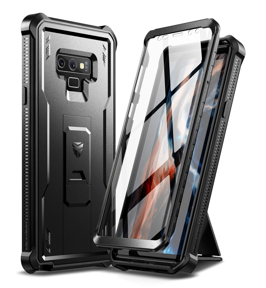 Dexnor Full Body Case for Samsung Galaxy Note 9 with Kickstand Screen Protector