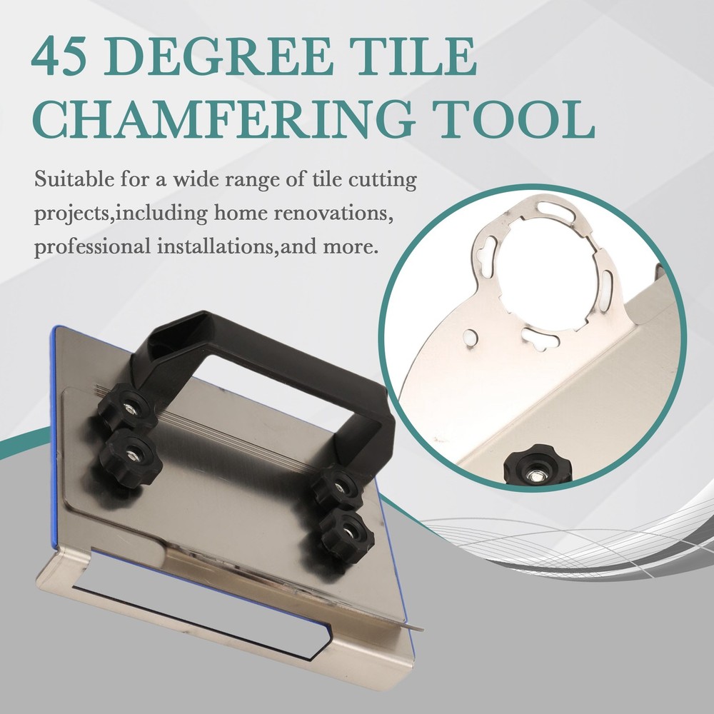 45 Degree Tile Chamfering Tool -Angle Grinder Stand for Tile 45° Chamfer5306