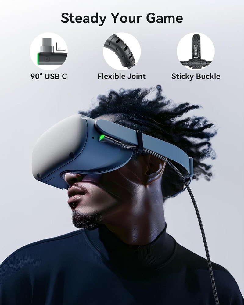 VR Link Cable USB C Charging Cable for Meta Quest 3/3S Oculus Quest 2/Pro Pico 4