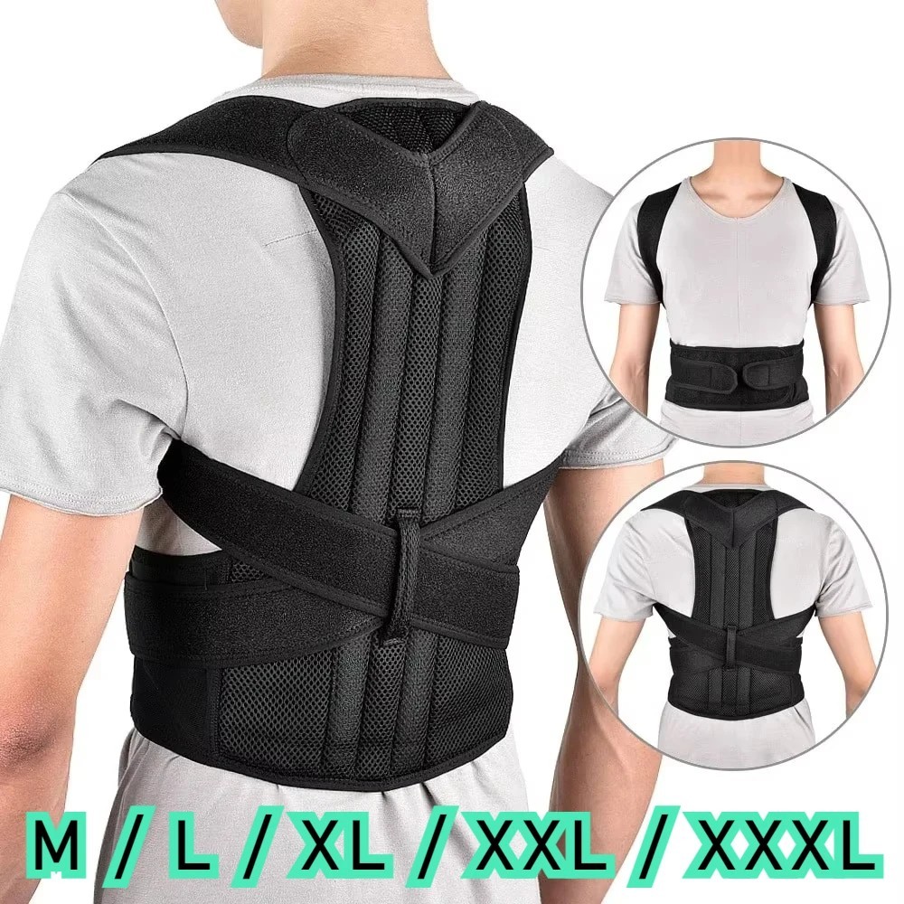 Adjustable Posture Corrector Low Back Support Shoulder Brace Belt for Men Women✅
