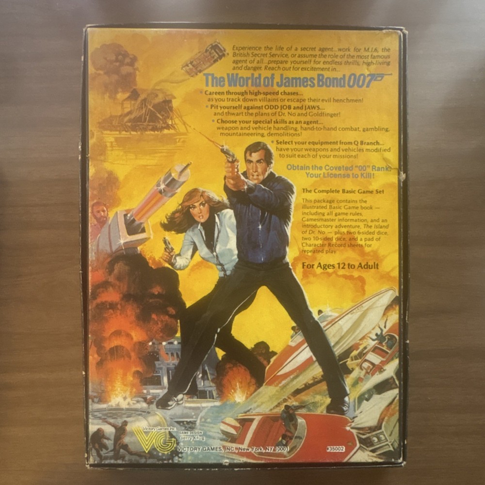 Victory Games James Bond 007 Role Playing Game Basic Set 1983