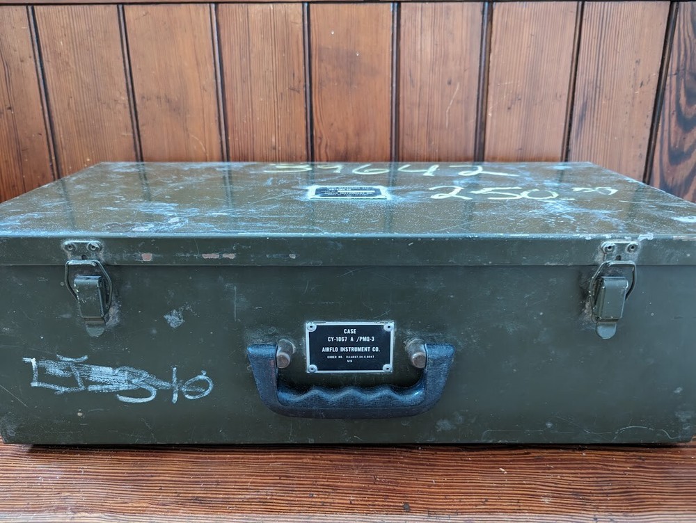 vintage military anemometer wind meter