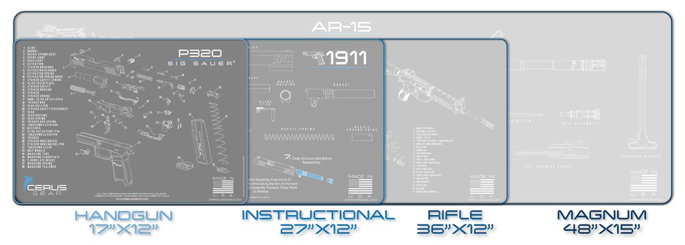 MARLIN MODEL 1895 SCHEMATIC Premium Long Gun Mat