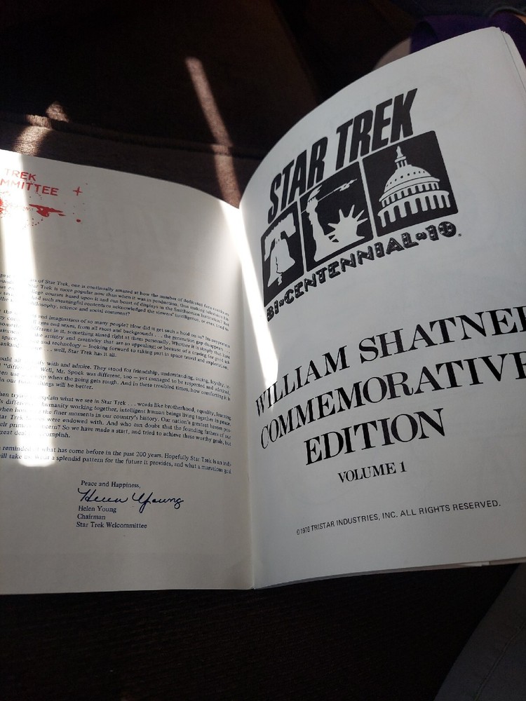 Star Trek Bicentennial 1976 Souvenir Program 3 Autos Doohan Gerrold