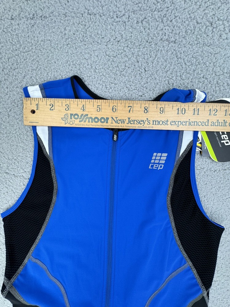 CEP Compression Triathlon Skinsuit Suit Men Size 3 Medium Blue Black NWT
