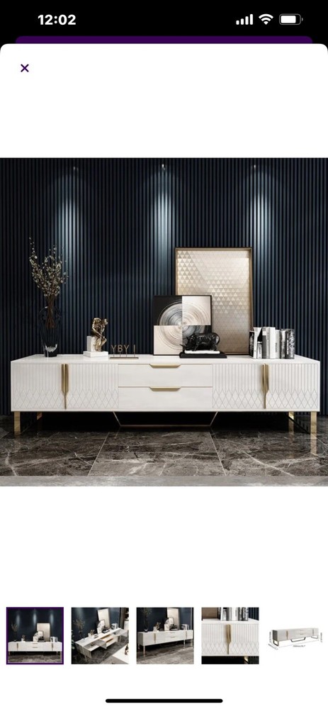 white tv console cabinet