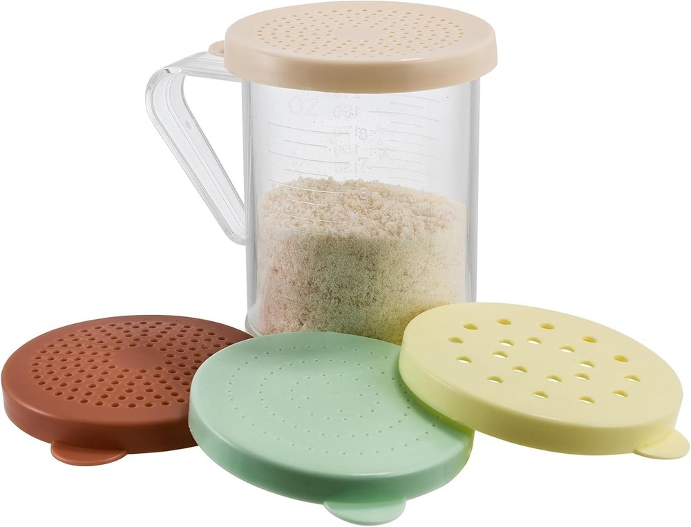 Dredge with snap on Lids, Clear