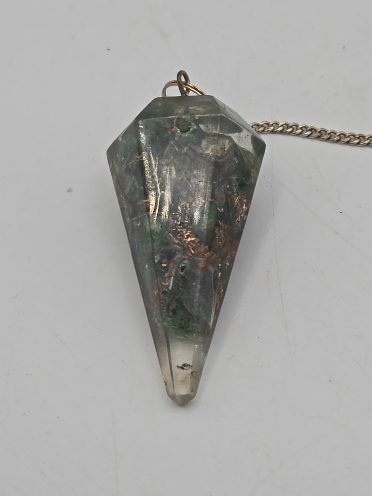 Aventurine Orgonite six sided Pendulum