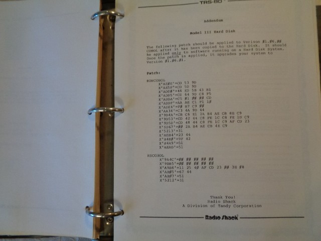 TRS - 80 Model I/III Cobol User's Guide