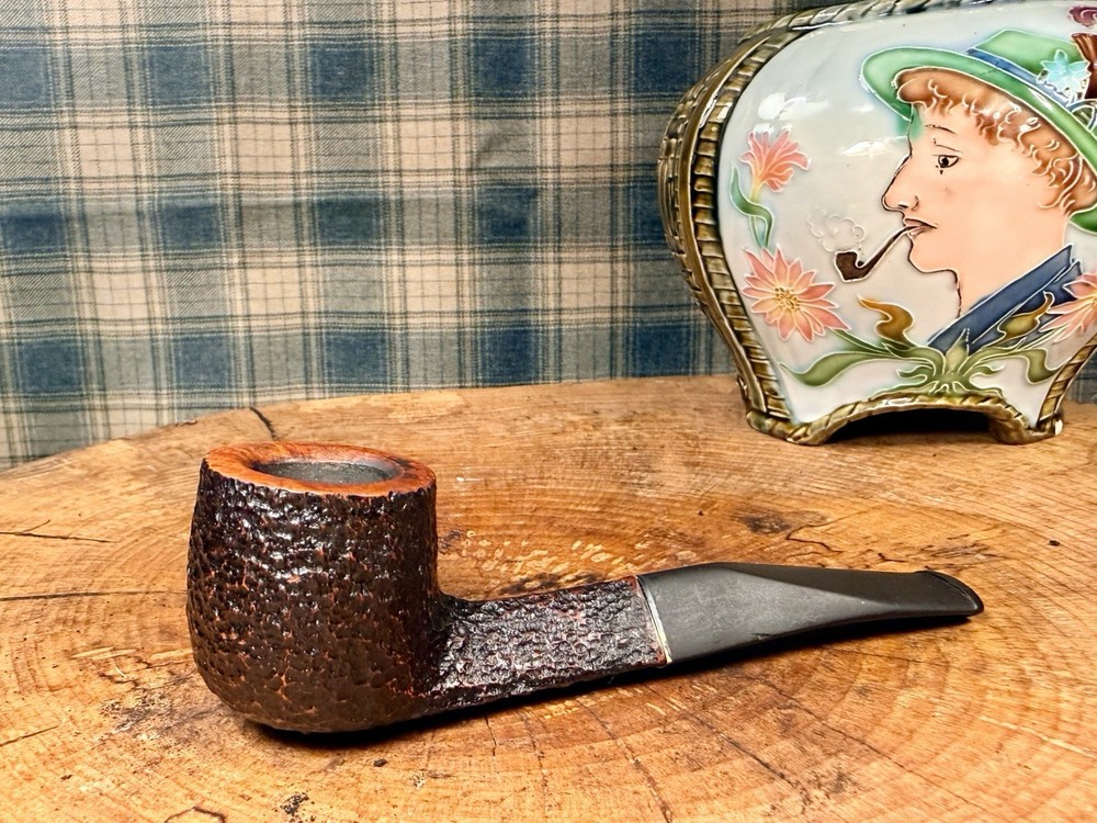 SAVINELLI ROMA 123 Triangular Shank/Semi-bent Pot Nice Blast Estate Pipe