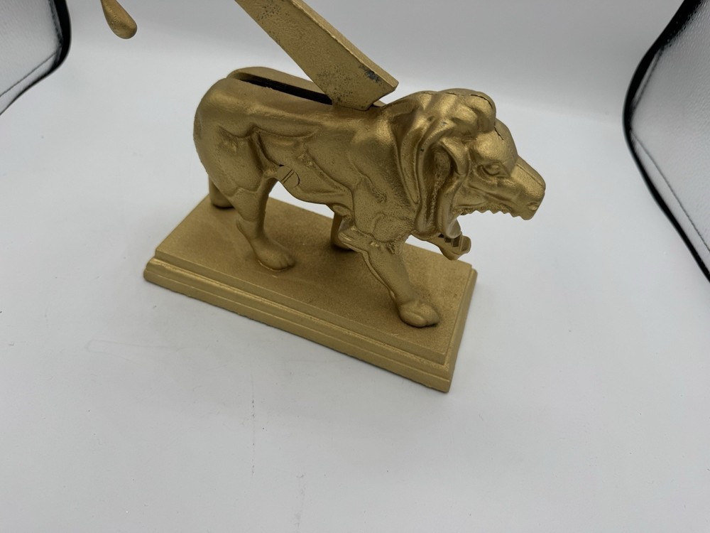 Vtg Cast Iron 4 Pound Lion Nutcracker Restored