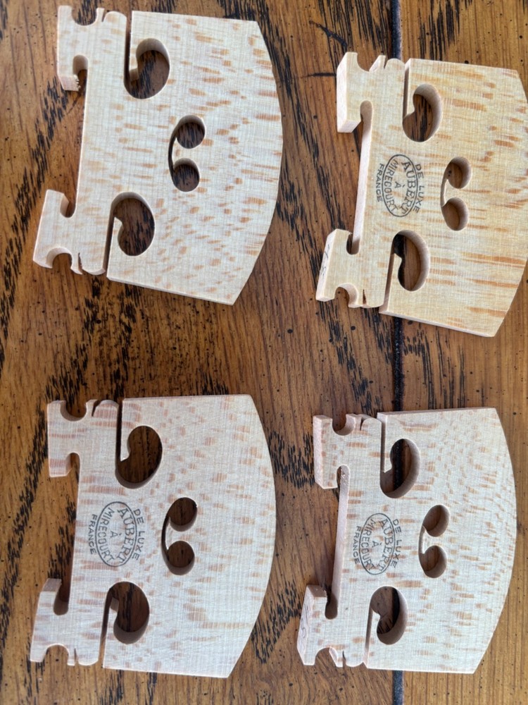 Four 46mm Aubert De Luxe Viola Bridges