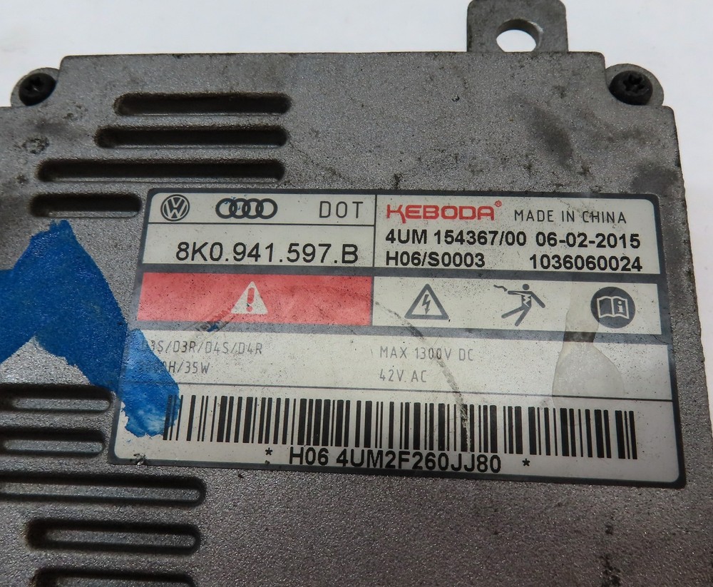 2015 AUDI A3 (8V) FRONT LEFT DRIVER HEADLIGHT LAMP LED BALLAST MODULE SET/2