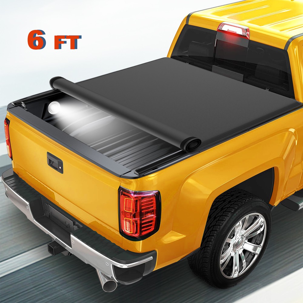 6FT Roll up Tonneau Cover for 1993-2011 Ford Ranger Flareside / Splash Truck Bed