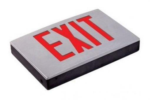 Exitronix 400U Series Die-Cast Aluminum Exit Sign Double Sided - DAMP LOCATION