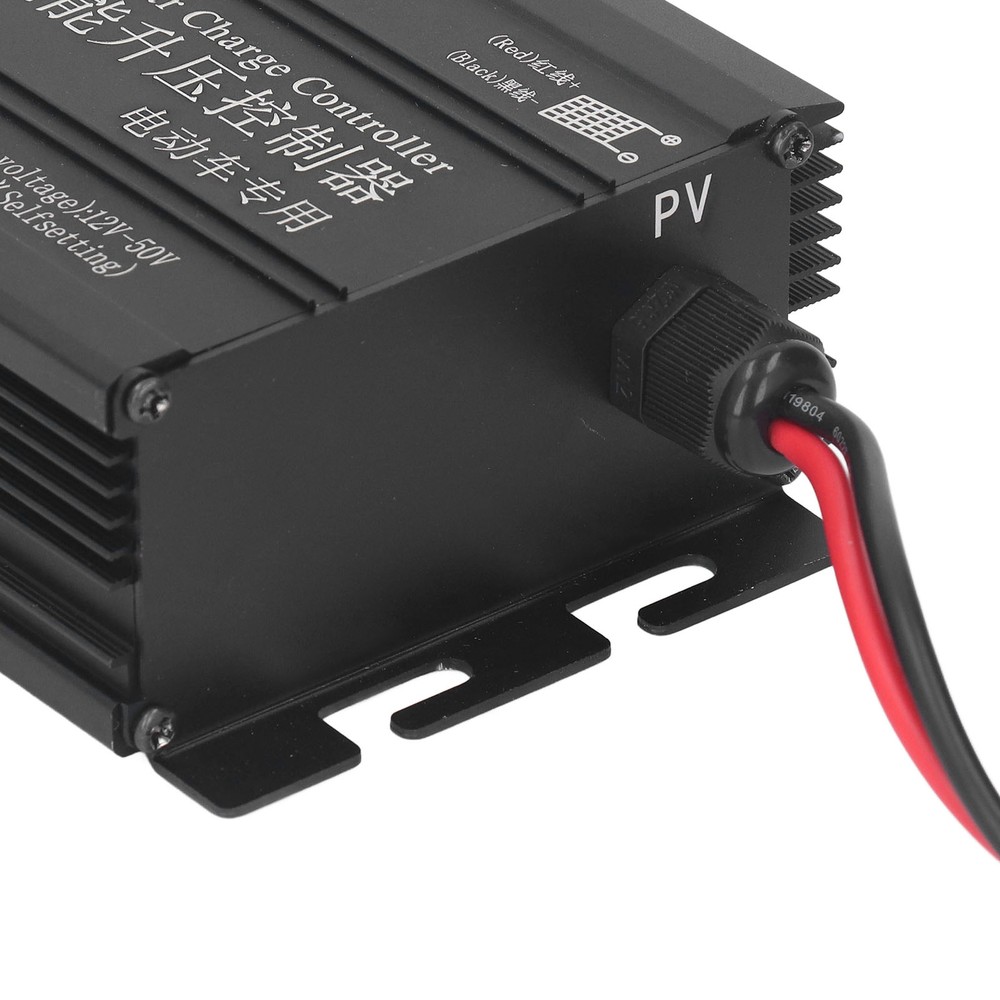 600W MPPT Boost Solar Controller 12‑50V Input LCD Step Up Solar Charging