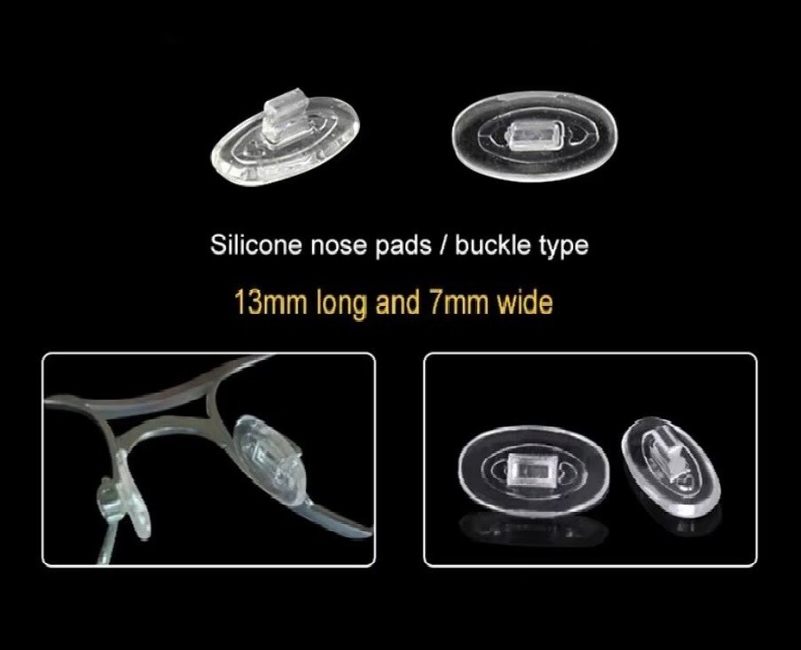 2 Pair Nose Pads Push-in For Oakley Overload Warden Wiretap Ejector Replacement