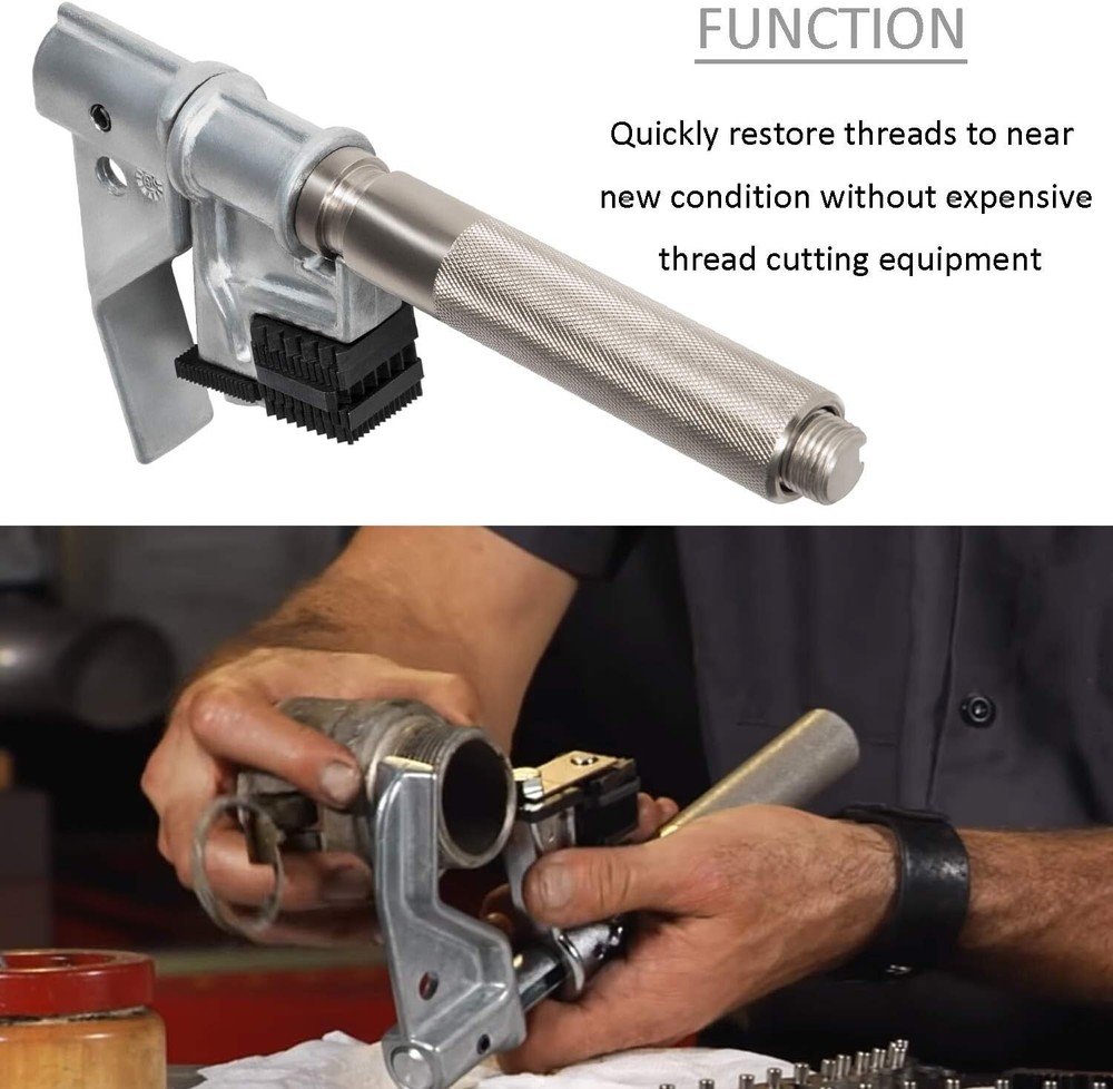 7402 Universal Outside Thread Chaser Tool with 216884 Standard Thread 6 Dies Set