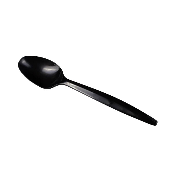Karat PP Plastic Medium Heavy Weight Black Tea Spoons Bulk Box -1,000 ct, U2013B